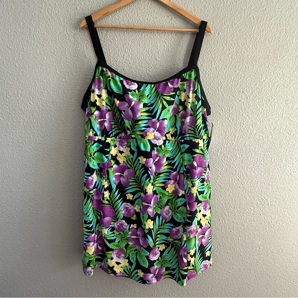 Freshwater Skirted Swimsuit Size 26W NWT